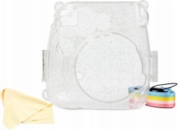 Pokryjte případ LoveInstant Case Case pro Fujifilm Instax Mini 9 8 - Transparent / Glitter