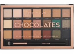 Paletka očních stínů ProFusion Profusion Chocolates - paleta 21 očních stínů se štětečkem