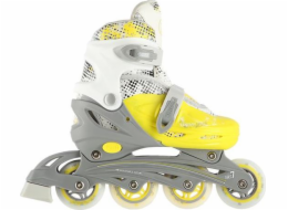 Nils Extreme NH18331 Rollers 4in1 Lime Velikost M (35-38) brusle s rozměry Nils Extreme Hockey Skid