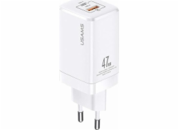 Usams T41 nabíječka 1x USB-A 1x USB-C 3 A (6958444971148)
