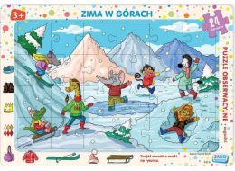 Vydavatel jako rámová puzzle 24 zima v horách