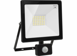 LED světlomet Maclean LED s pohybovým senzorem, tenký 30W, 2400lm, teplá bílá barva (3000K), IP44