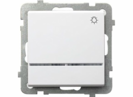 Ospel světelný spínač Sonata 10AX IP20 s bílým podsvícením (LP-5RS/m/00)