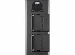 Nabíječka fotoaparátu Newell Dvoukanálová nabíječka Newell DL-USB-C pro baterie NP-F550/770/970