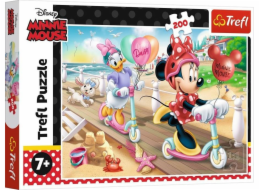 Trefl Puzzle 200 Minnie na pláži