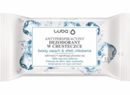 Luba LUBA_Antiperspirantové ubrousky s chladivým efektem Fresh Scent 15 ks