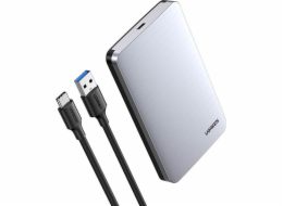 Ugreen Ugreen Pocket Pocket Pating pro 2,5    SATA 3.0 6 Gbps šedá + USB kabel - USB typu C 0,5 m (CM300)