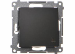 Kontaktní simon Simon 54 Cross Connector (Modul) 10AX 250V Rychlé konektory Black Mat DW7.01/49