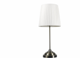Bronzová základna lampy stolní lampy platinutu, bílý odstín, H48 [45688]