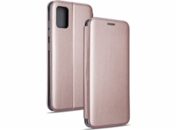 Pouzdro Book Magnetic Samsung A21s A217 růžovo-zlaté/růžové zlato