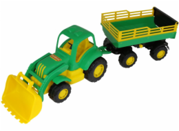 Polesie Strongman Tractor s přívěsem a lžičkou - 45034