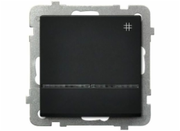 Ospel Cross switch Sonata 16AX IP20 s podsvícením černá metalíza (LP-4RS/m/33)