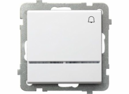 Ospel Switch Sonata zvonek s bílým podsvícením (LP-6RS/m/00)
