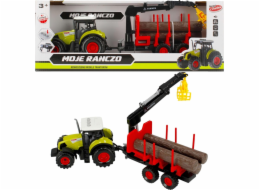Mega Creative Moje ranczo Traktor s přívěsem 34 cm se světlem a zvuky