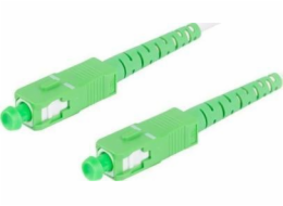 LANBERG optický patch cord SM SC/APC-SC/APC simplex 30m LSZH G657B3 průměr 3mm, barva bílá  