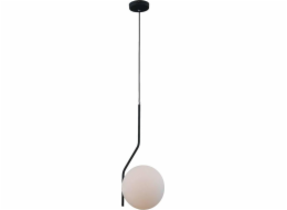 Závěsná lampa iluxová podkroví zavěšená lampa Carimi PND-3300-1-BK kovová svítidlo Sklo GAP Graphite Ball Bílá koule