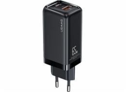 Unders Love. síť. 1XUSB-C+1XUSB T47 65W PD Rychlé nabíjení Super Si Czarny/Black CC153TC01 (US-CC153)