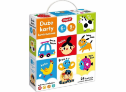 Bright Junior Media CzuCzu Velké kontrastní karty 6-9 měsíců