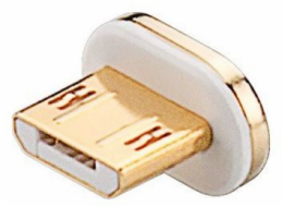 Gembird micro USB - magnetický konektor Sony White Gold (77550)