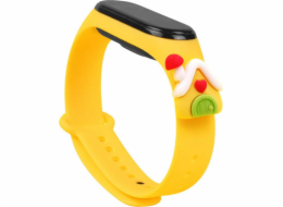 Vánoční náramek Hurtel Strap Xmas Wristband pro Xiaomi Mi Band 6 / Mi Band 5 Vánoční silikonový náramek žlutý (House)