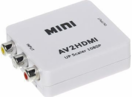 AV RCA (CINCH) Adaptér X3 - HDMI WHITE (AV/HDMI)