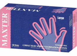 Maxter nitrilové rukavice Maxter Cobalt Blue L 100 PCS.