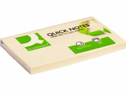 Samolepicí podložka Q-Connect Q-Connect 100% recyklovaná, 127 x 76 mm, 100 karet, žlutá