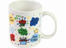 Ceramický narozeninový hrnek v dárkové krabici 300 ml (Pattern2)
