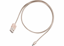 USB USB -A Silverstone Cable - MicroUSB 1 M Zloty (52010)