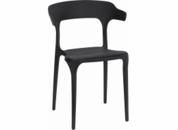 Mufart sada 4 černých židlí pro obývací pokoj, kancelář, restauraci, kuchyň a jídelna malm