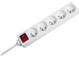 Rebel Power Strip 5 3 m White Sockets (URZ3032-3B)