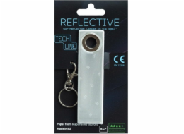 Reflexní technologická linka klíče prstence - bílý popruh