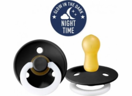 BIBS Paifier Paifier Black Glow in Dark 0m+ S 100239 BIBS
