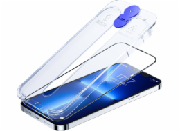 Joyroom Joyroom Knight Glass pro iPhone 14 s montážní sadou Transparent (JR-H09)
