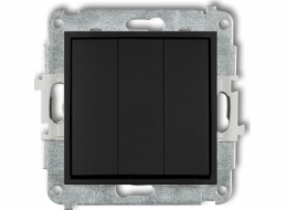 Karlik Mini Triple Connector Black Mat (12MWP-7)