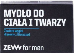 Volejte pro muže Zaz Zaz pro muže Body a Face Soap s uhlím z Bieszczady 85ml | Doručení zdarma od PLN 250