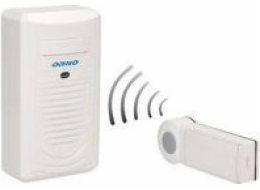 Orno Wireless Bell Disco DC, baterie s učebním systémem, bílá (OR-DB-KH-122)