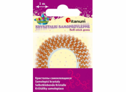 Titanum páska s titanum krystaly 12 mm/1m Orange Creative Titatnum