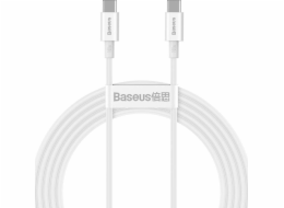 USB Sonoff Cable USB-C pro USB-C Baseus Superior Series, 100W, 2M (bílá)