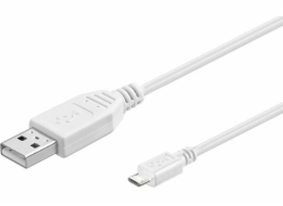 USB USB -A Microconnect Cable - MicroUSB 5M White (USBABMICRO5W)