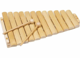 Goki Xylophone, Dulcimer 12 tun dřevěný pro děti, Montessori Uniw AIDS