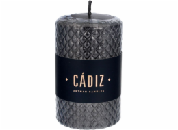 Artman Artman Christmas Cadiz Dekorativní svíčka - Malý válec (průměr 7,3 cm) Černé 1 ks