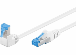 Goobay Goobay Patchcord S/FTP Cat. 6a Simple / Angular 90 White 10m