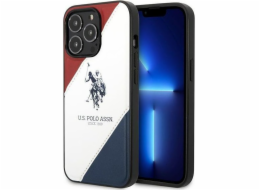 US Polo US Polo Case pro iPhone 14 Pro 6.1 Bílá/bílá trikolor reliéf