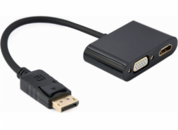 Gembird A-DPM-HDMIFVGAF-01 DisplayPort male to HDMI female + VGA female adapter cable  black