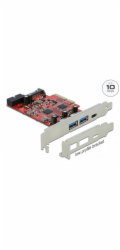 Delock PCI Express x4 Karta na 1 x externí USB Type-C samice + 2 x externí USB Typu-A samice SuperSpeed USB 10 Gbps