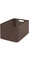 Úložná nádoba CURVER, 30 l, hnědá, 43,6×32,6×23 cm