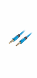 Lanberg Jack 3,5mm - Jack 3,5mm 1m kabel modrý (CA-MJMJ-10CU-0010-BL)