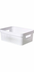 Box Curver Infinity Dots 11L bílý