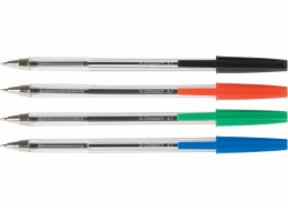 Biurfol pen qconnect 0,7 mm (balíčky 20 ks), modrá